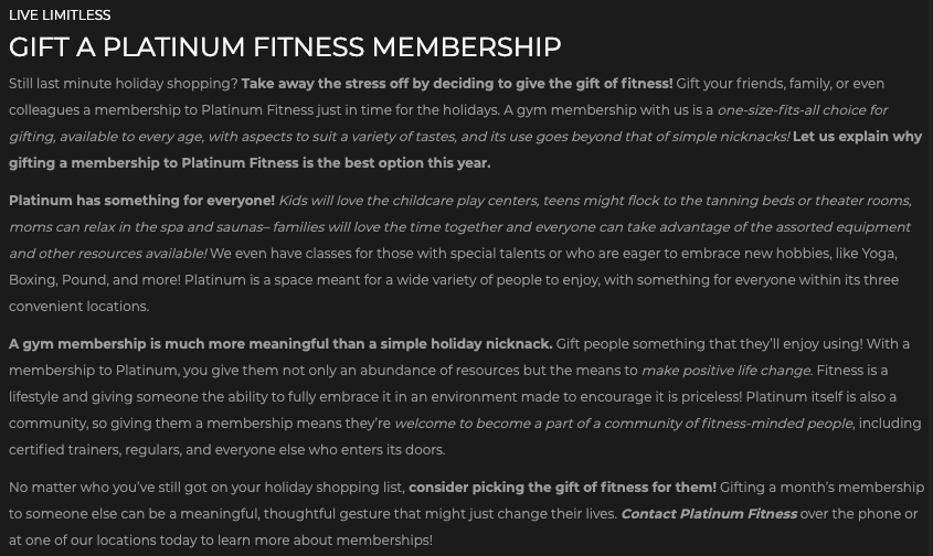 fitness gifting blog excerpt image