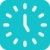 blue time icon image