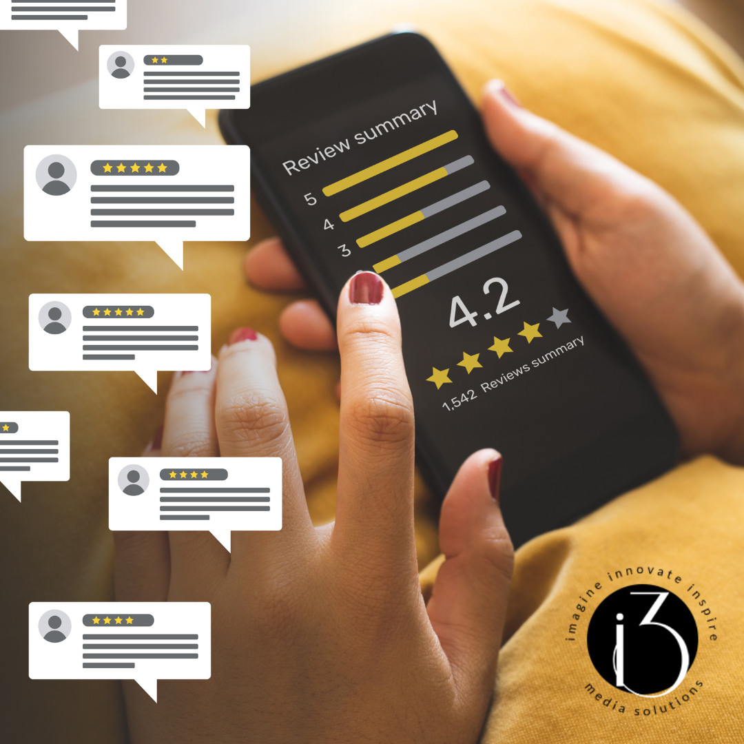 business client reviews on phone image