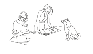 frankie, catherine, and max the i3 media solutions team image